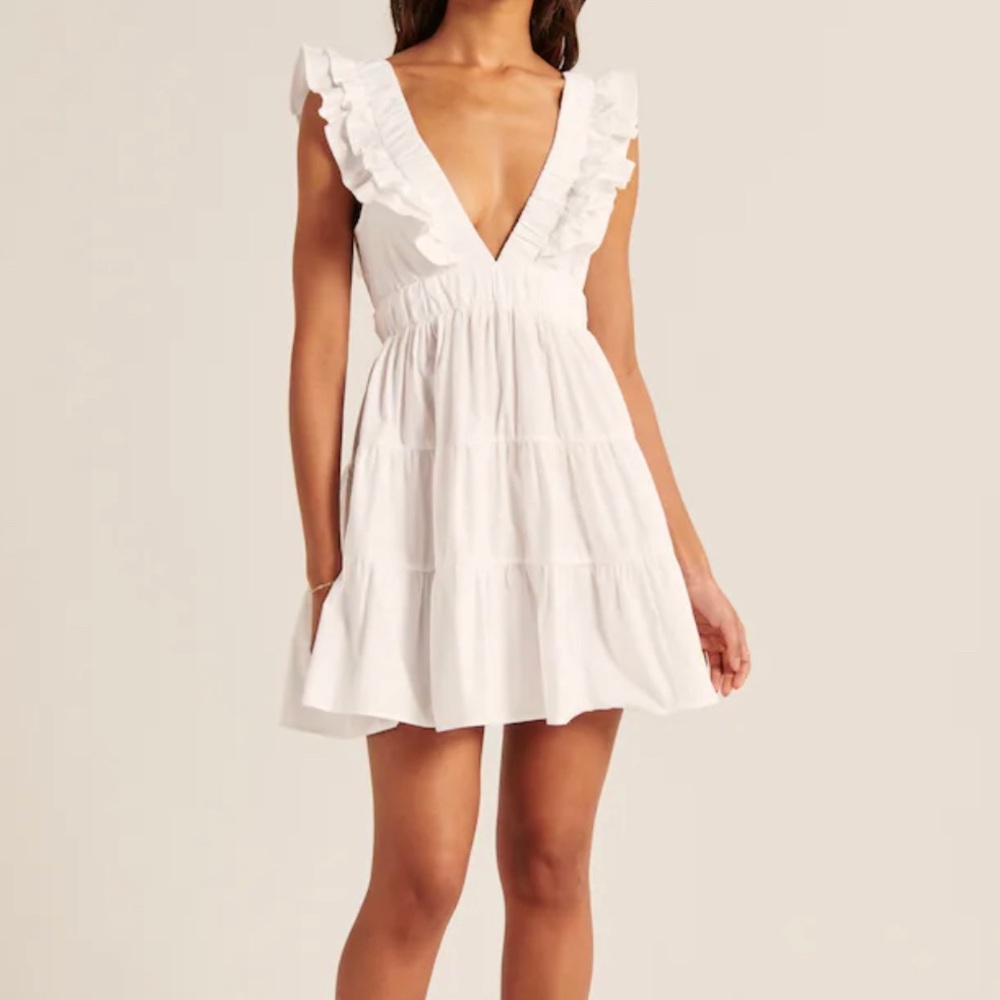 Abercrombie Ruffle Tiered Dress XXS TL